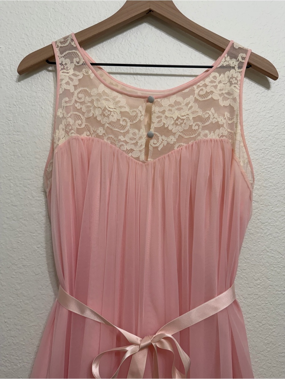 Vintage 60s Komar Chiffon Lace Nylon Nightgown Dress Medium - Picture 2 of 9